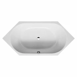 BAUHAUS Duravit D-Code Badewanne 190 X 90 Cm, Sechseck, Sanitäracryl, Weiß