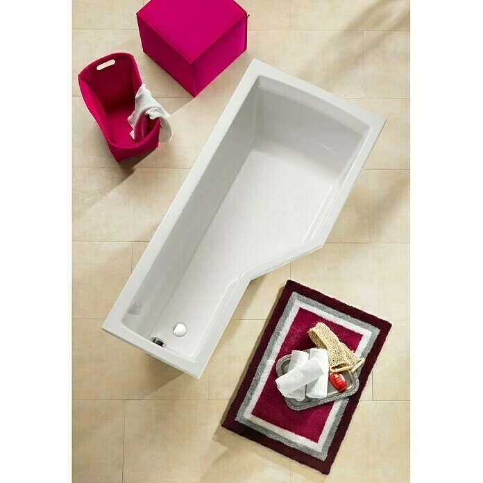 BAUHAUS Ottofond Badewanne Flint A Rechtsseitig, 170 X 80/55 X 45 Cm, Sanitäracryl, Weiß 5 BAUHAUS Ottofond Badewanne Flint A Rechtsseitig, 170 X 80/55 X 45 Cm, Sanitäracryl, Weiß – Bild 3