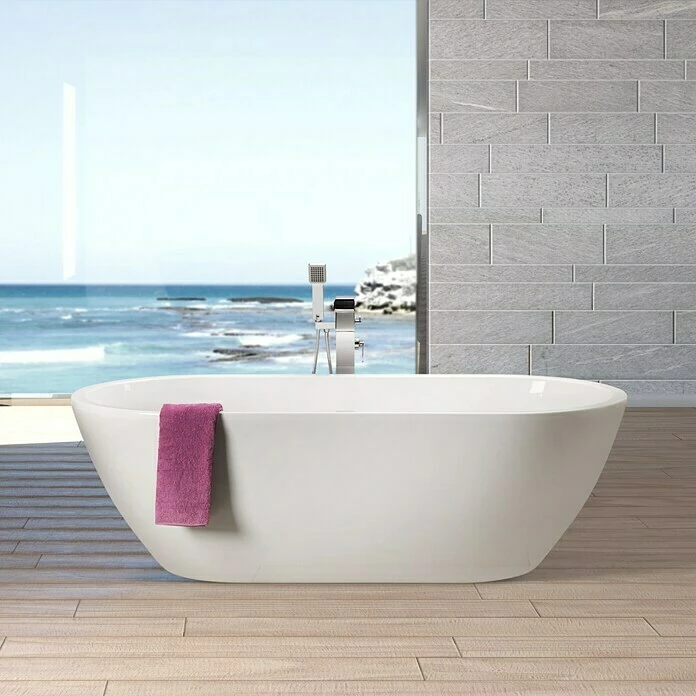 BAUHAUS Ottofond Freistehende Badewanne Dorado 190 X 90 Cm, Sanitäracryl, Weiß 3 BAUHAUS Ottofond Freistehende Badewanne Dorado 190 X 90 Cm, Sanitäracryl, Weiß