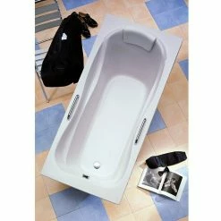 BAUHAUS Ottofond Badewanne Domingo 170 X 80 Cm, Sanitäracryl, Weiß