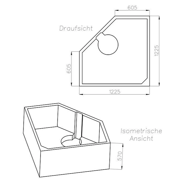 BAUHAUS Ottofond Wannenträger Agadir Passend Für: Ottofond Eckbadewanne Agadir 125 X 125 Cm 4 BAUHAUS Ottofond Wannenträger Agadir Passend Für: Ottofond Eckbadewanne Agadir 125 X 125 Cm – Bild 2