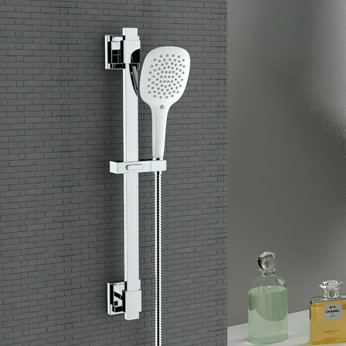 BAUHAUS Mixomat Brausegarnitur Gulfoss Art Strahl: Sanfter Duschregen, Chrom/Weiß 5 BAUHAUS Mixomat Brausegarnitur Gulfoss Art Strahl: Sanfter Duschregen, Chrom/Weiß – Bild 3