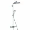 BAUHAUS Hansgrohe Crometta Duschsystem S Showerpipe 240 Mit Thermostatarmatur, Lochabstand: 103,4 Cm, Anzahl Strahlarten: 2 Stk., Chrom -Bauhaus Geschäft 12 864