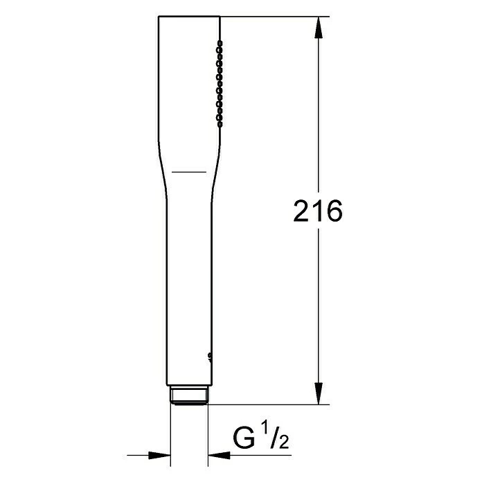 BAUHAUS Grohe Handbrause Vitalio Get Anzahl Funktionen: 1, Chrom 7 BAUHAUS Grohe Handbrause Vitalio Get Anzahl Funktionen: 1, Chrom – Bild 5