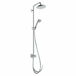 BAUHAUS Hansgrohe Duschsystem Croma Showerpipe 220 Lochabstand: 103,5 Cm, Anzahl Strahlarten: 4 Stk., Chrom