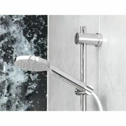 BAUHAUS Camargue Brausegarnitur Selfoss Art Strahl: Kraftvoller Duschregen, Sanfter Duschregen Mit Nebenregen, Sanfter Duschregen Mit Luftumsprudeltem Duschregen, Chrom -Bauhaus Geschäft 12 945