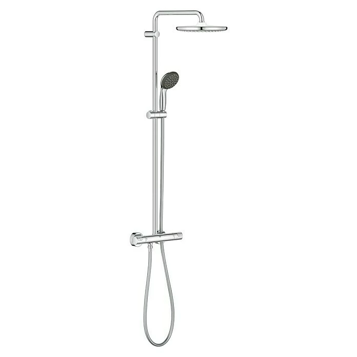 BAUHAUS Grohe Duschsystem 250 Mit Thermostatarmatur, Lochabstand: 101,6 Cm, Anzahl Strahlarten: 2 Stk., Chrom 3 BAUHAUS Grohe Duschsystem 250 Mit Thermostatarmatur, Lochabstand: 101,6 Cm, Anzahl Strahlarten: 2 Stk., Chrom