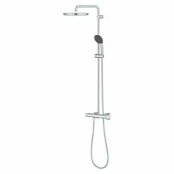 BAUHAUS Grohe Duschsystem 250 Mit Thermostatarmatur, Lochabstand: 101,6 Cm, Anzahl Strahlarten: 2 Stk., Chrom 10 BAUHAUS Grohe Duschsystem 250 Mit Thermostatarmatur, Lochabstand: 101,6 Cm, Anzahl Strahlarten: 2 Stk., Chrom -Bauhaus Geschäft 12 950